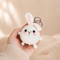Crochet Bunny Keychain – Handmade Plush Rabbit Bag Charm, Kawaii Gift