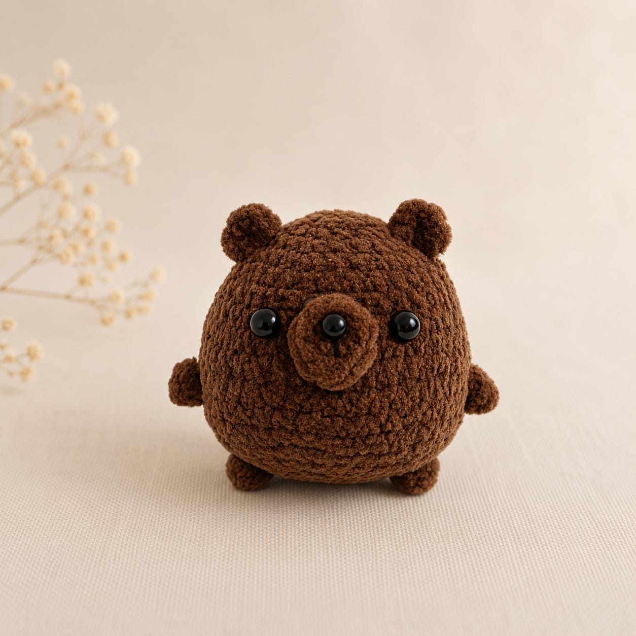 Crochet Pig or Bear Keychain, Handmade Amigurumi Bag Charm, Cute Animal Keyring, Kawaii Gift