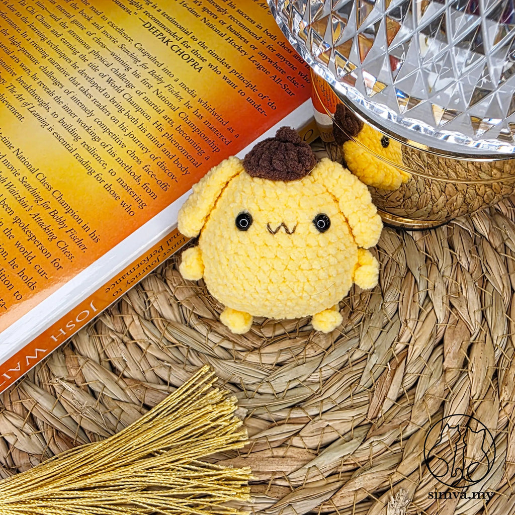 Crochet Capybara Keychain, Handmade Velvet Amigurumi Bag Charm, Cute Animal Keyring, Kawaii Gift