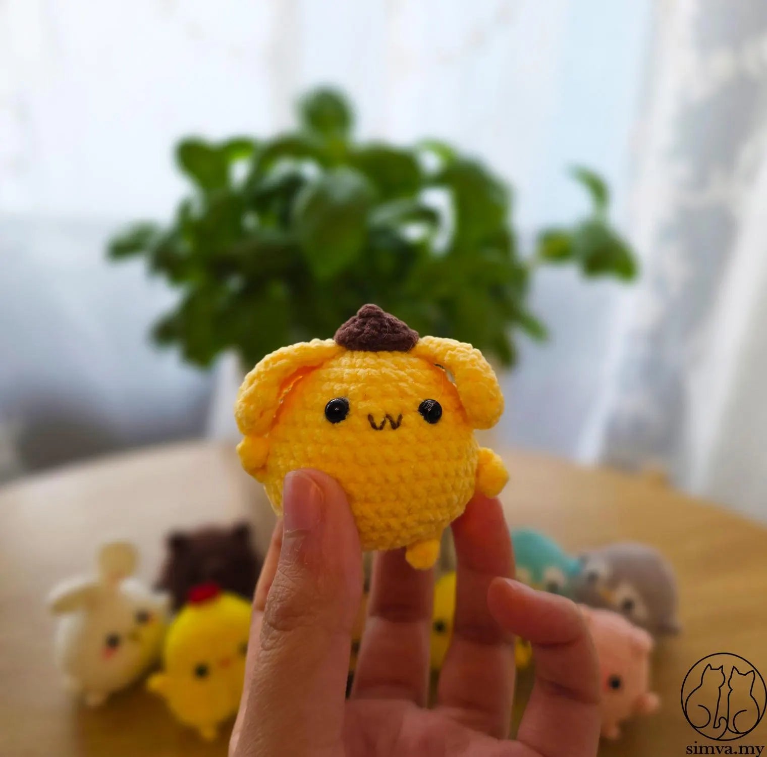 Crochet Capybara Keychain, Handmade Velvet Amigurumi Bag Charm, Cute Animal Keyring, Kawaii Gift