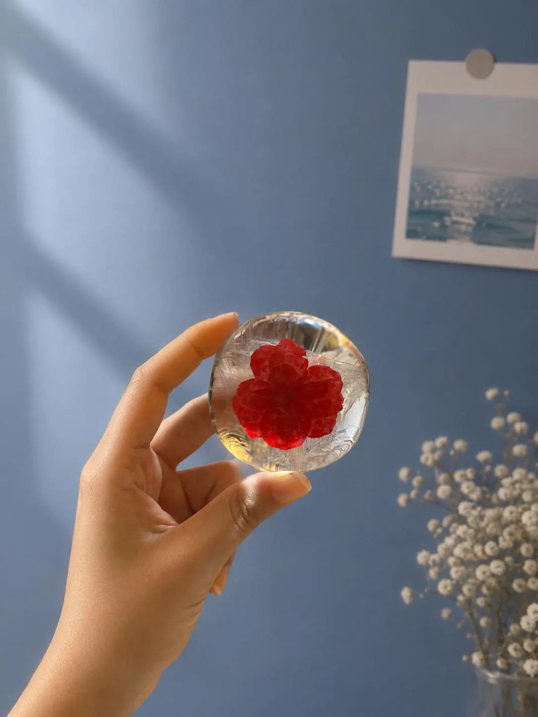 Real Flower Soap Bar Handmade Botanical Soap with Pressed Flowers Eco-Friendly Gift