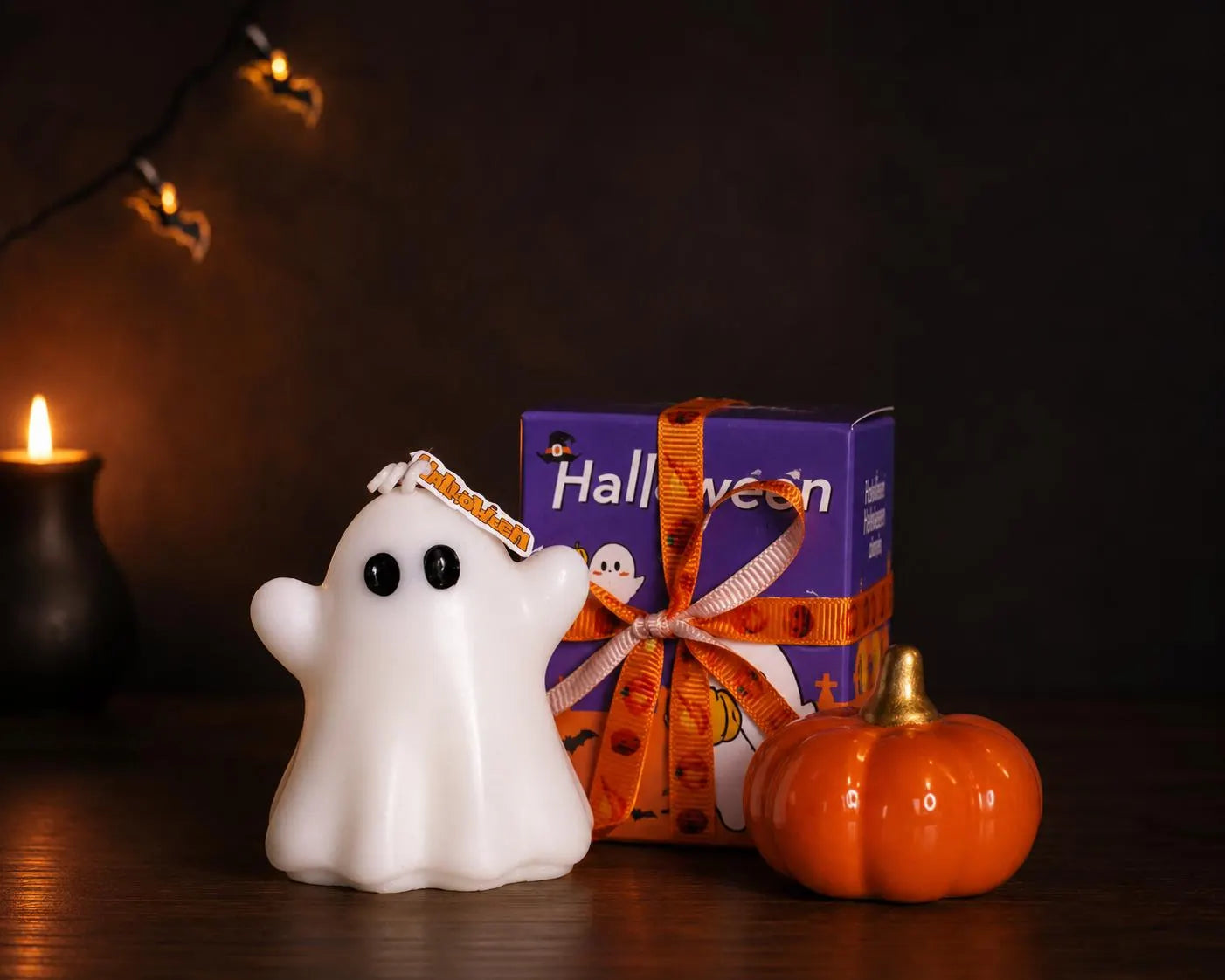 Handmade Ghost Witch Candle, Soy Wax Halloween Decor, Spooky Fall Home Decoration