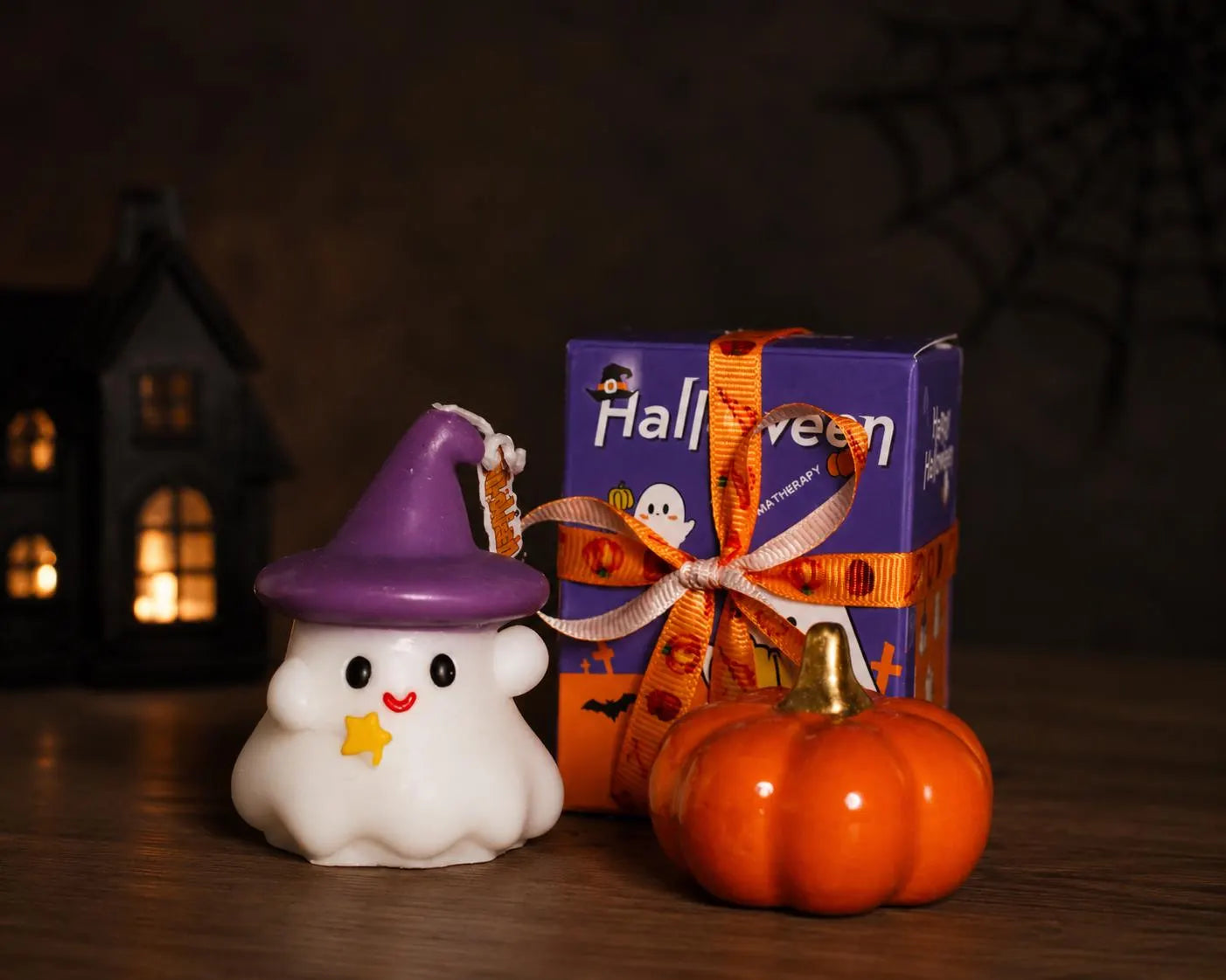 Handmade Ghost Witch Candle, Soy Wax Halloween Decor, Spooky Fall Home Decoration